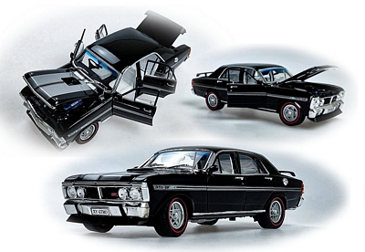 1:24 Diecast Ford Falcon XY GTHO Phase III Black Model Car