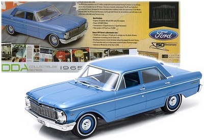 Diecast Model Car 1965 Ford Falcon XP Sedan Blue Sealed